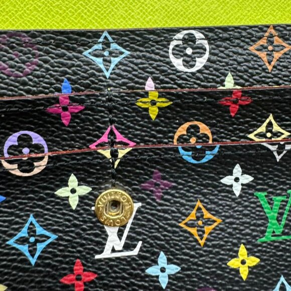 Louis Vuitton Sarah Multicolor Canvas Wallet 388-082225 - Picture 10 of 12